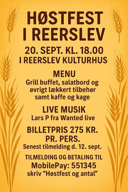Høstfest d. 20/9